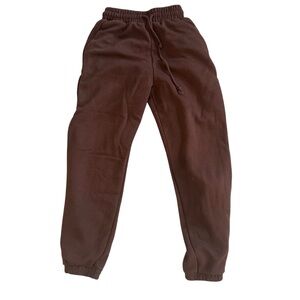 Zara Women’s Joggers Pants Brown Size S Fleece Lounge Comfort